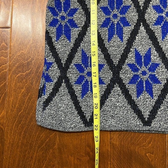 Separate Issue Vintage Knit Sweater Gray Blue Black Women's Size Large - Picture 6 of 8
